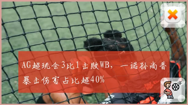 AG超玩会3比1击败WB，一诺孙尚香暴击伤害占比超40%